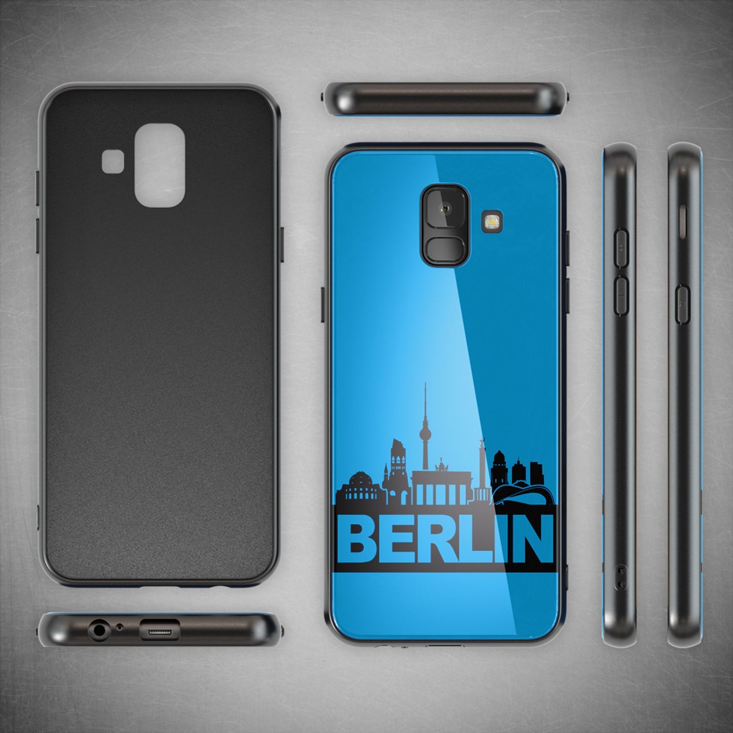 NALIA Motiv Handyhülle für Samsung Galaxy A6, Schutz Case Cover Tasche Bumper Etui