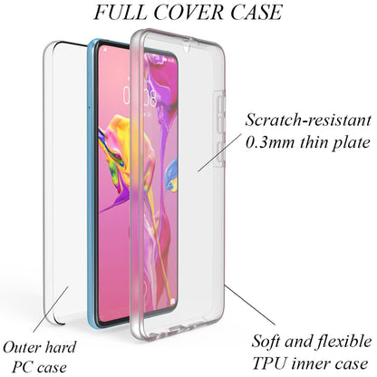 NALIA 360 Grad Handy Hülle für Huawei P30, Slim Schutz Case Cover Tasche Bumper