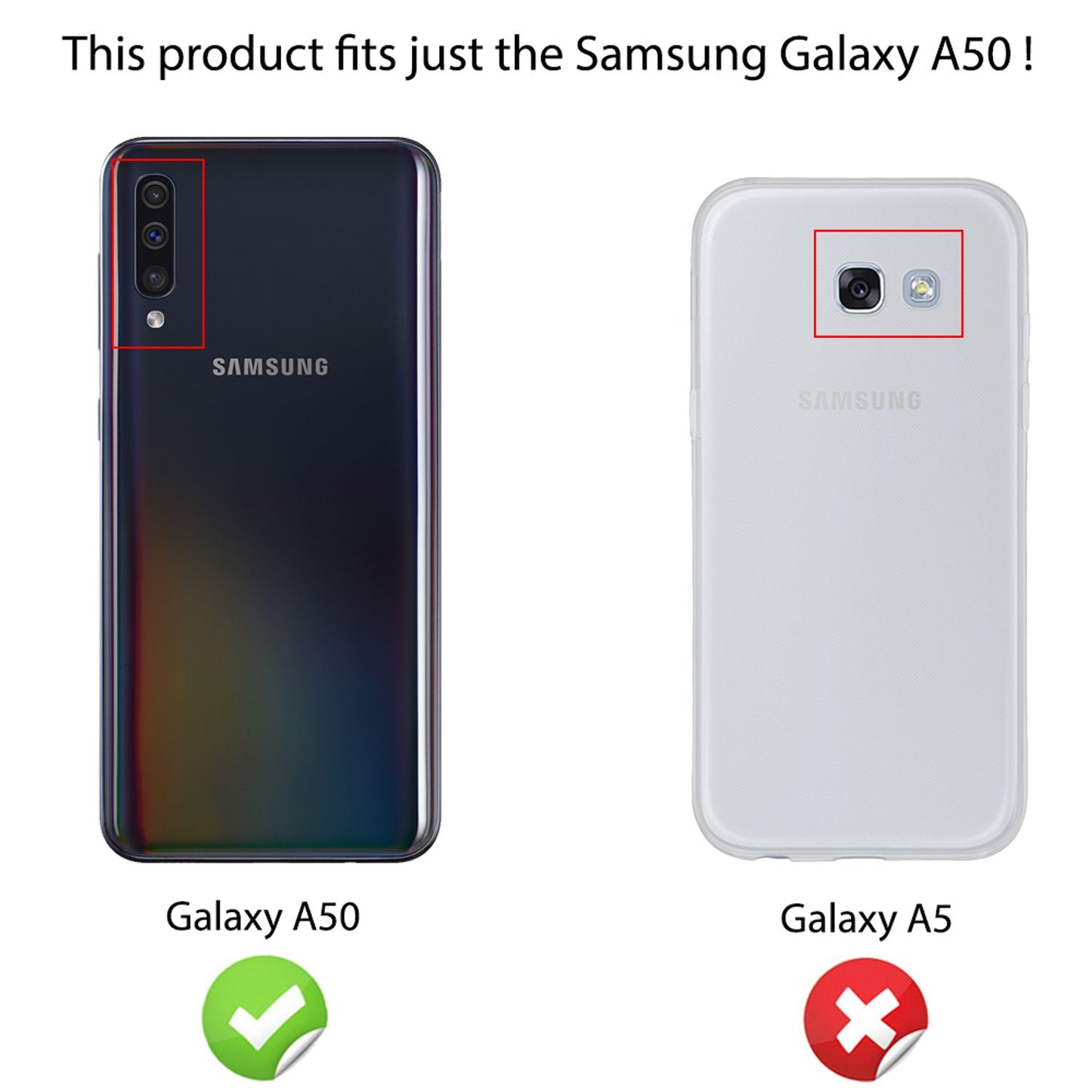NALIA 360 Grad Handyhülle für Samsung Galaxy A50, Dünne Full-Body Silikon Hülle