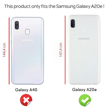 NALIA Ring Handy Hülle für Samsung Galaxy A20e, Case Cover Display Schutz Glas