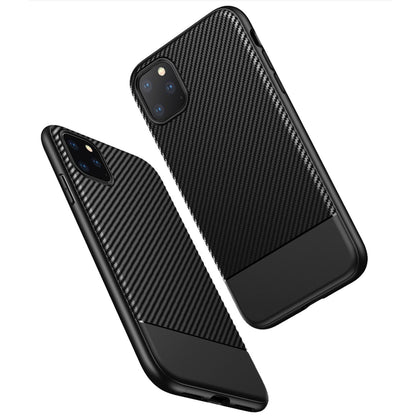 NALIA Carbon Look Handy Hülle für iPhone11 Pro Max, TPU Case Cover Bumper Schutz