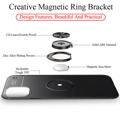 NALIA Ring Handyhülle für iPhone 11, Schutz Cover Magnetisch Silikon Case Bumper Etui