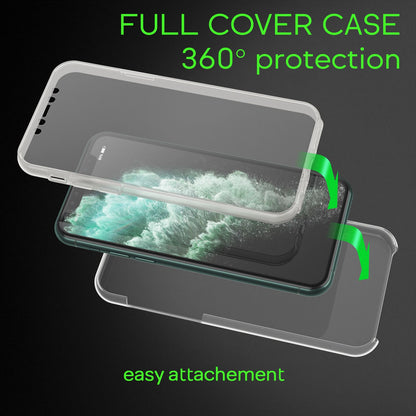 NALIA Handy Hülle für iPhone 11 Pro, Full-Cover TPU  Schutz Case Cover Bumper