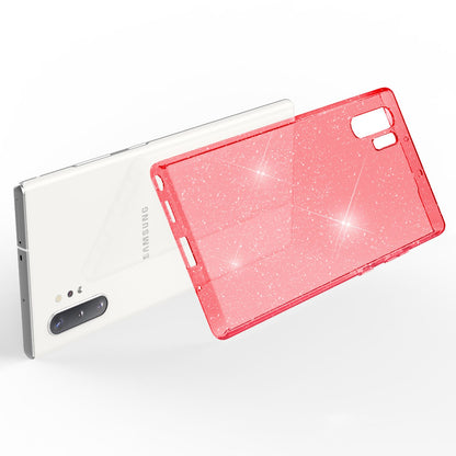 NALIA Glitzer Handyhülle für Samsung Galaxy Note10 Plus Hülle Silikon Handyhülle