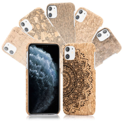 NALIA Kork Handy Hülle für iPhone 11, Natur-Holz Hard Case Design Cover Dünn