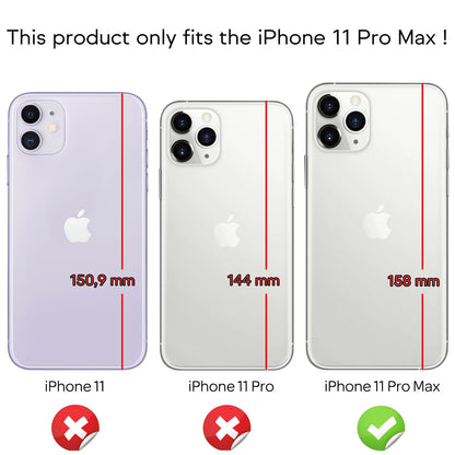 NALIA 360° Ring Handy Hülle für iPhone 11 Pro Max, Glitzer Schutz Case TPU Cover