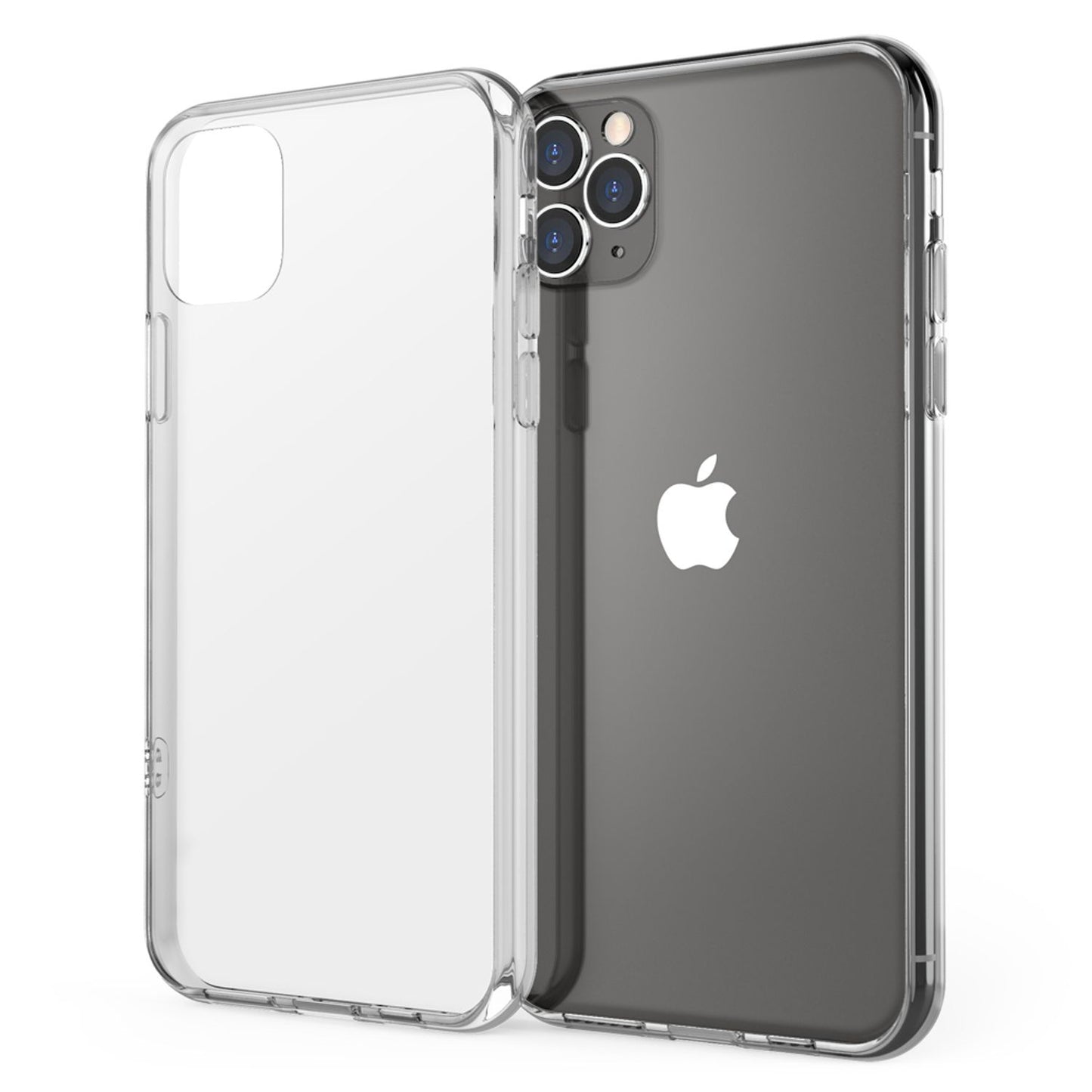 NALIA Hartglas Handy Hülle für iPhone 11 Pro Max, Durchsichtiges Hardcase Cover