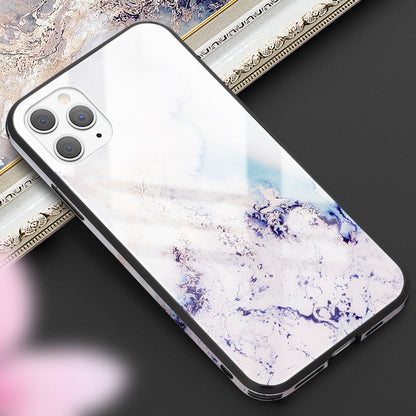 NALIA Hartglas Handy Hülle für iPhone 11 Pro Max, Marmor Design Case Cover Etui