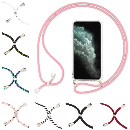 NALIA Handy Hülle mit Kette für iPhone 11 Pro Max Necklace Case mit Umhänge-Band