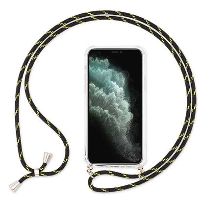 NALIA Handy Hülle mit Kette für iPhone 11 Pro, Necklace Case mit Umhänge-Band