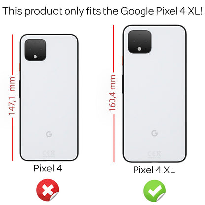 NALIA Handyhülle für Google Pixel 4 XL Hülle, Leder Optik Stylische Handyhülle