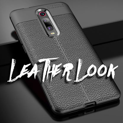 NALIA Leder Look Handyhülle für Xiaomi Mi 9T / 9T Pro Hülle, Silikon Case Cover