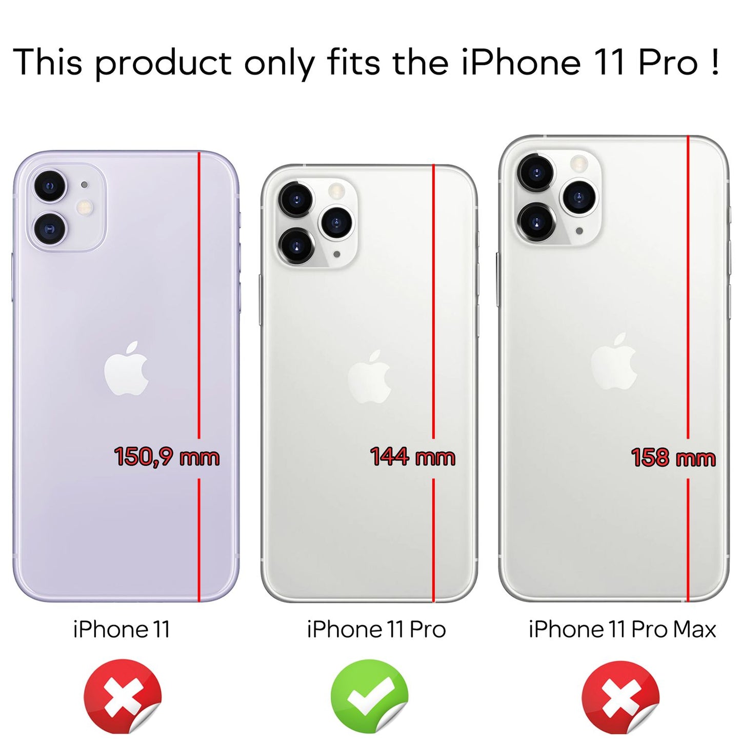 NALIA Handy Handyhülle für iPhone 11 Pro, Slim TPU Schutz Tasche Case Bumper Etui