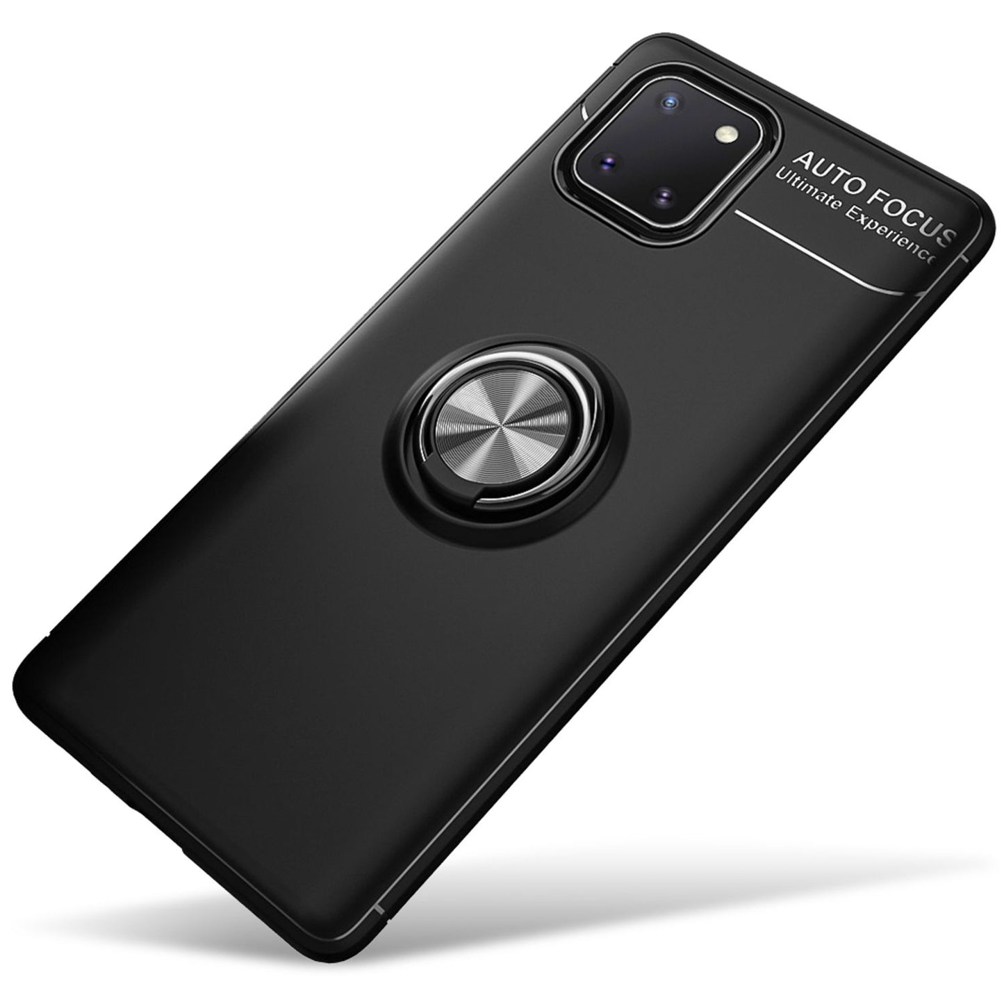 NALIA 360° Ring Handy Hülle für Samsung Galaxy Note 10 Lite, Silikon Cover Case
