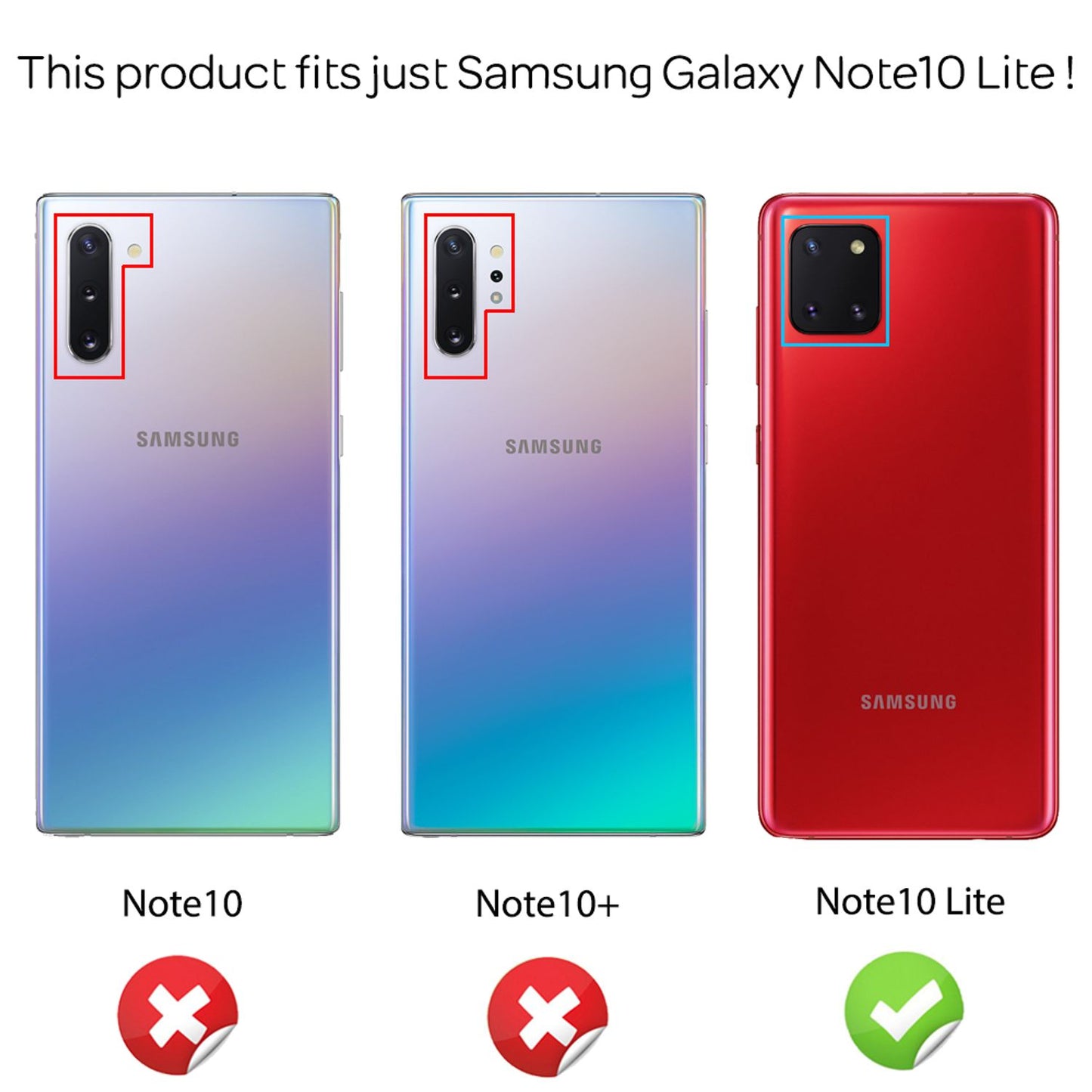 NALIA Ring Hülle für Samsung Galaxy Note10 Lite, Handy Schutz Tasche Cover Case