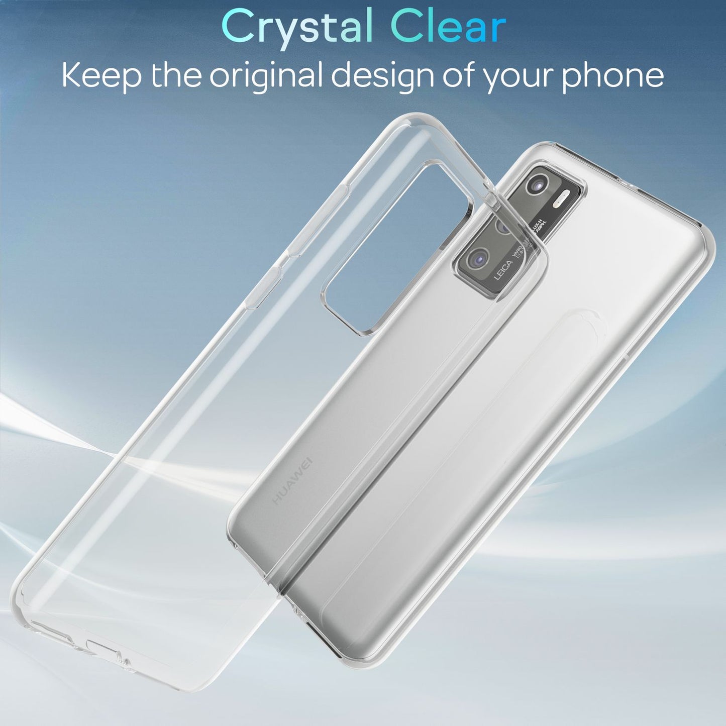 NALIA Handyhülle für Huawei P40 Hülle, Dünne Silikon Schutzhülle Phone Case Soft