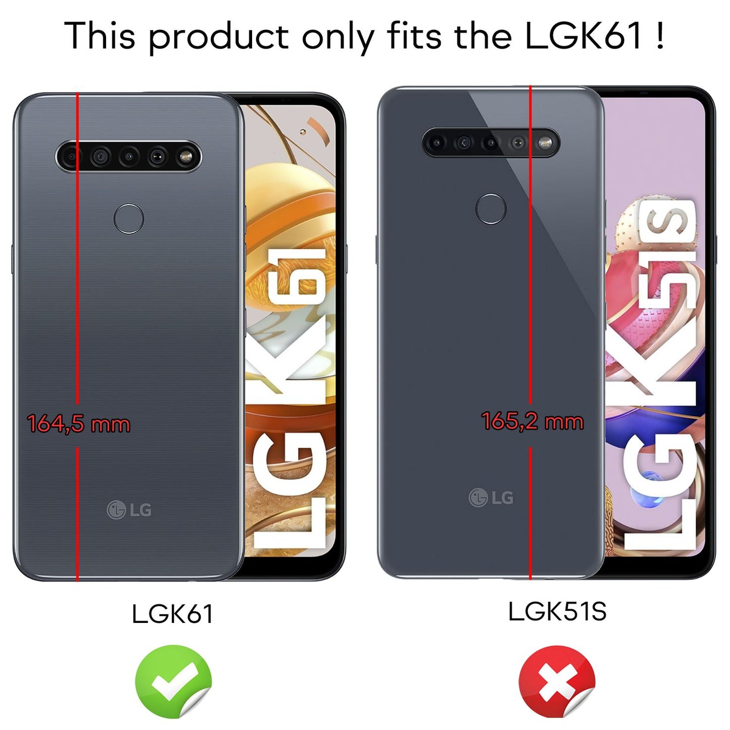 NALIA Handy Hülle für LG K61, Carbon Case Silikon Cover Schutz Tasche Slim Etui