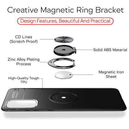 NALIA Ring Handy Hülle für Samsung Galaxy S20 Plus, Silikon Cover Case Halter