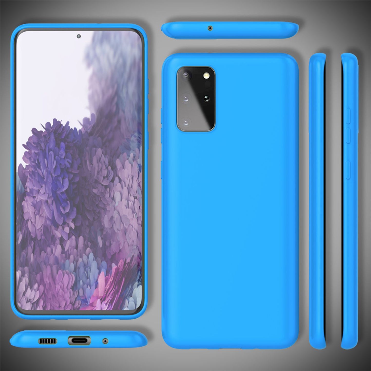 NALIA Neon Handy Hülle für Samsung Galaxy S20 Plus, Silikon Case Phone Cover