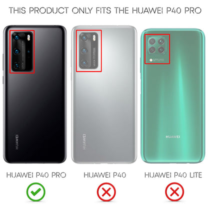 NALIA 360 Grad Handy Hülle für Huawei P40 Pro, Hard Case Cover & 2 Schutz Folien