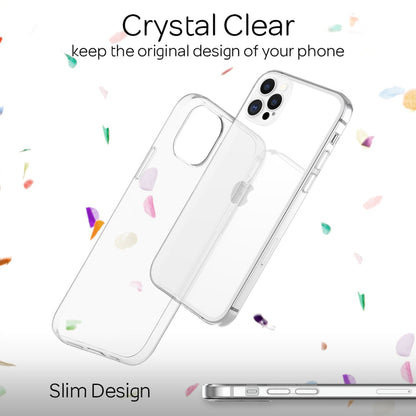 NALIA Handy Hülle für iPhone 12 Pro Max, Slim Case Cover Schutz Tasche Etui Klar