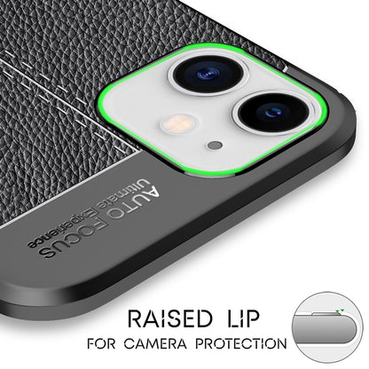 NALIA Leder Case für iPhone 12 mini, Silikon Handy Hülle Schutz Tasche Cover TPU