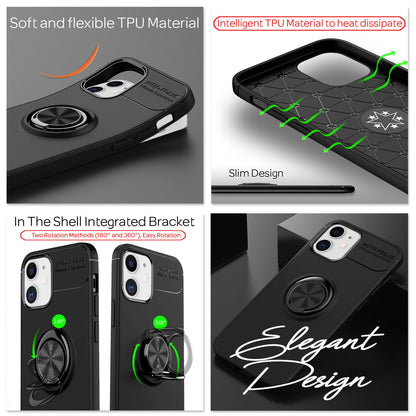 NALIA Ring Handyhülle für iPhone 12 mini, Handy Cover Case Schutz Tasche Schale Etui