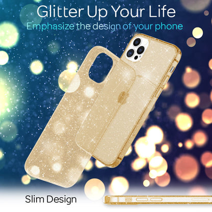 NALIA Glitzer Hülle für iPhone 12 Pro Max, Bling Handy Cover Schutz Glitter Case