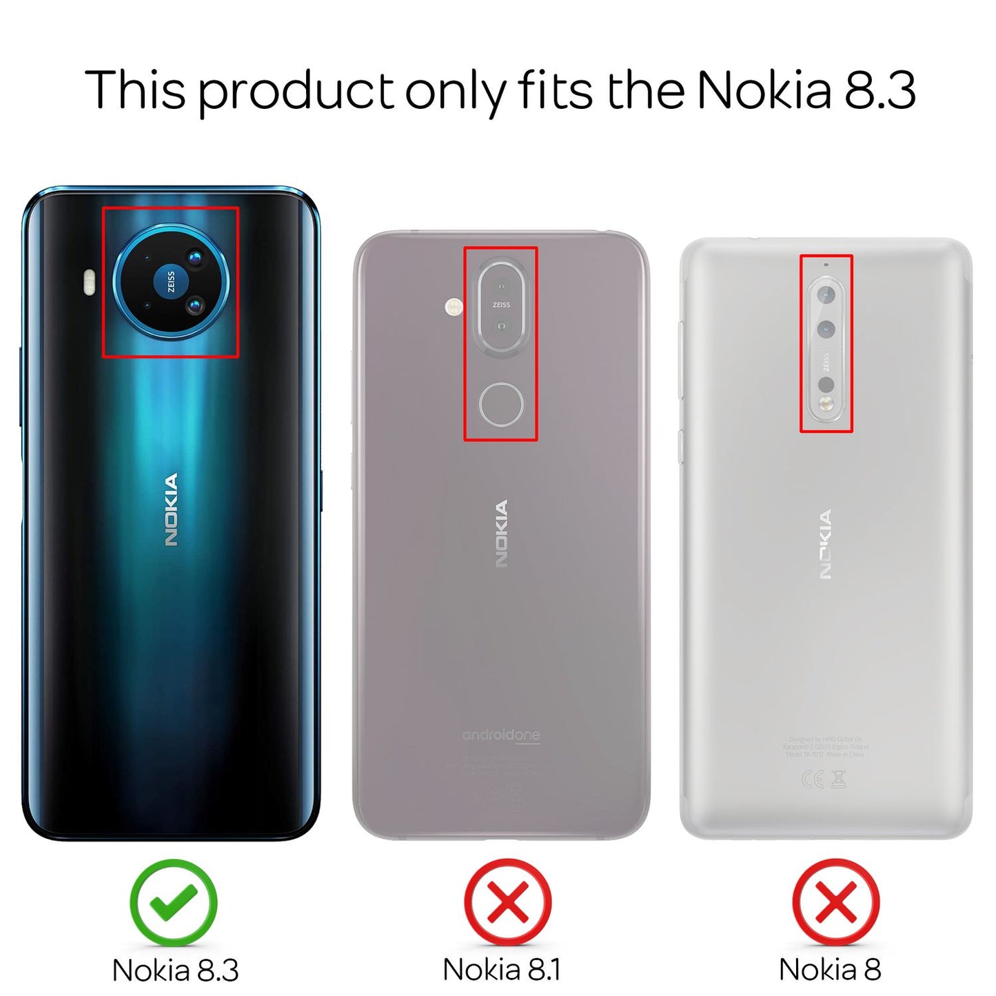 NALIA Handyhülle für Nokia 8.3, Dünne Silikon Schutzhülle Phone Case Soft Cover