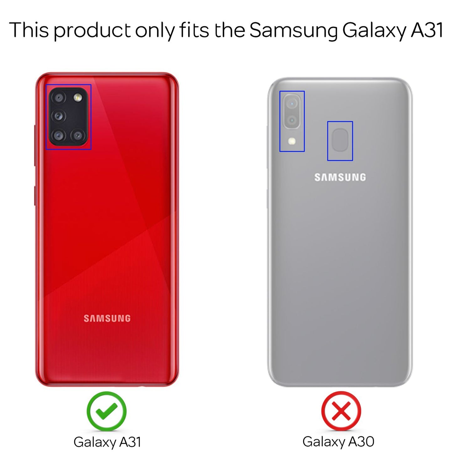 NALIA Klare Handy Hülle für Samsung Galaxy A31, Clear Case Cover Schutz Tasche
