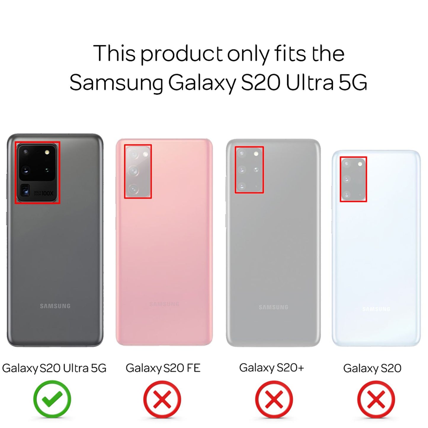 NALIA 360 Handy Hülle für Samsung Galaxy S20 Ultra, Clear Case Schutz Cover Etui
