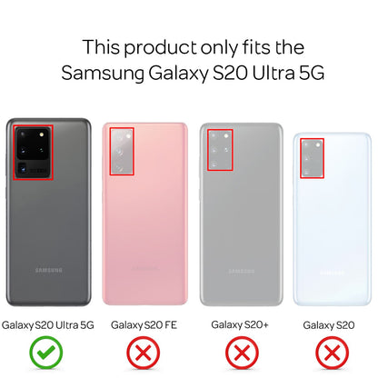 NALIA 360 Handy Hülle für Samsung Galaxy S20 Ultra, Clear Case Schutz Cover Etui