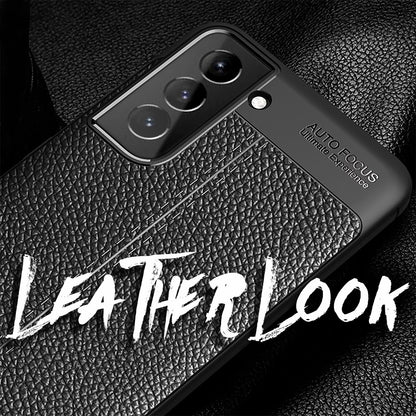 NALIA Design Handy Hülle für Samsung Galaxy S21, Leder Look Case Cover Slim Etui
