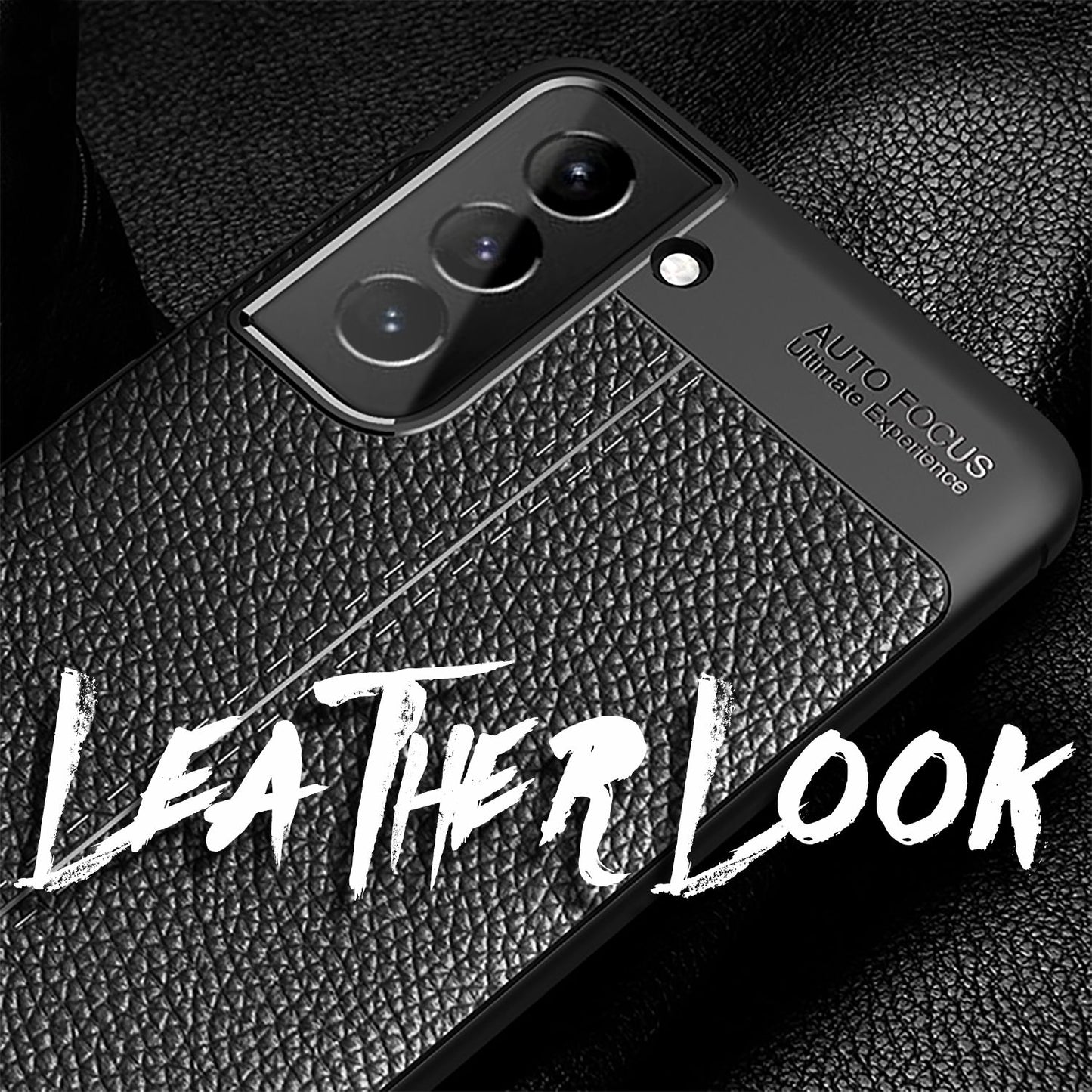 NALIA Design Handy Hülle für Samsung Galaxy S21 Plus, Leder Look Case Cover Slim