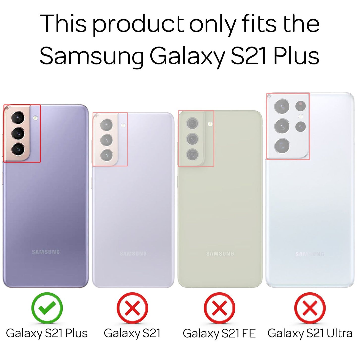 NALIA Klare Handy Schutz Hülle für Samsung Galaxy S21 Plus, Hard Case Cover Etui