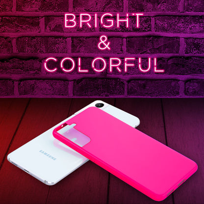 NALIA Neon Handy Hülle für Samsung Galaxy S21 Plus, Silikon Case Cover Bumper