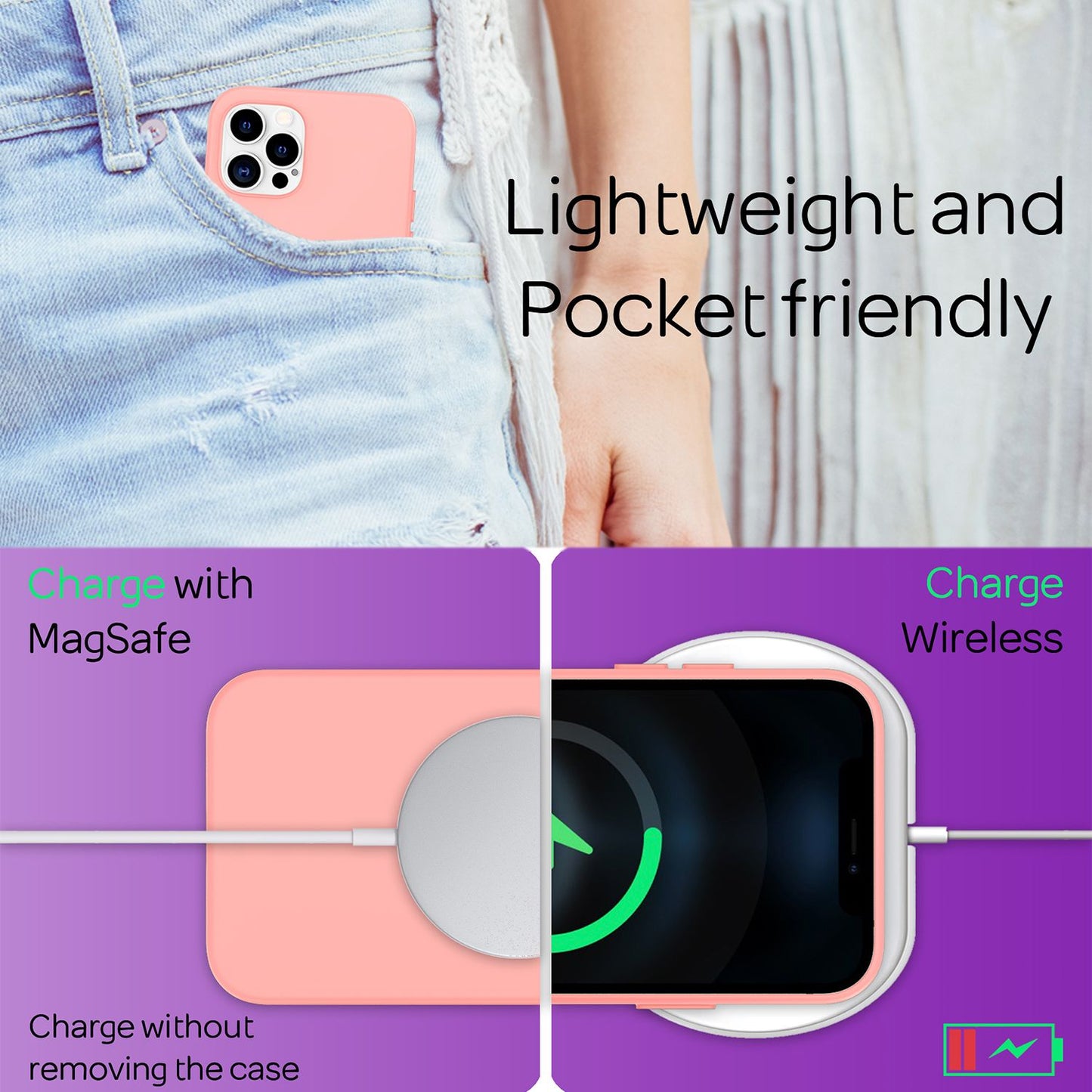 NALIA Weiche Silikon Handy Hülle für iPhone 12 Pro Max, Schutz Cover Soft Case