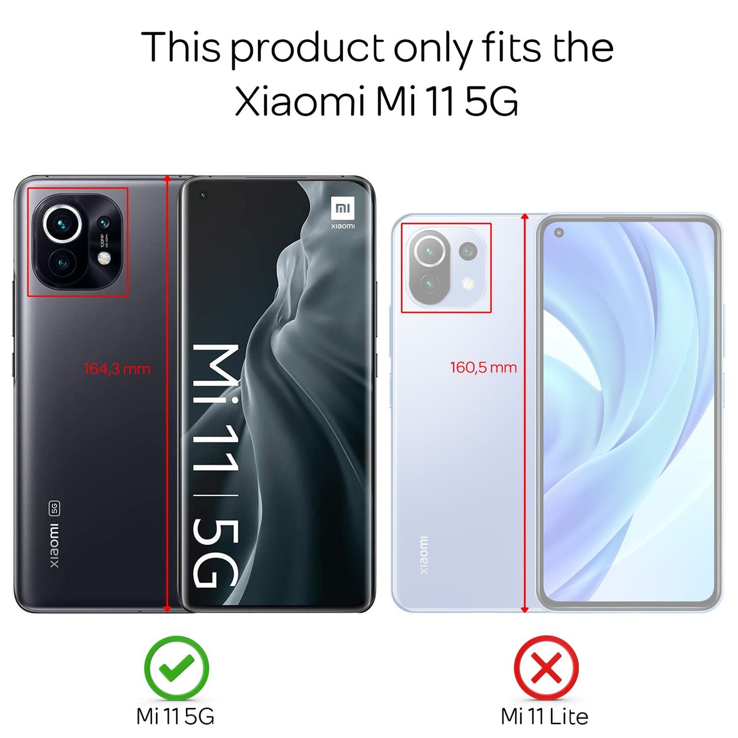 NALIA 360 Grad Handy Hülle für Xiaomi Mi 11 5G, Transparent Case vorne hinten