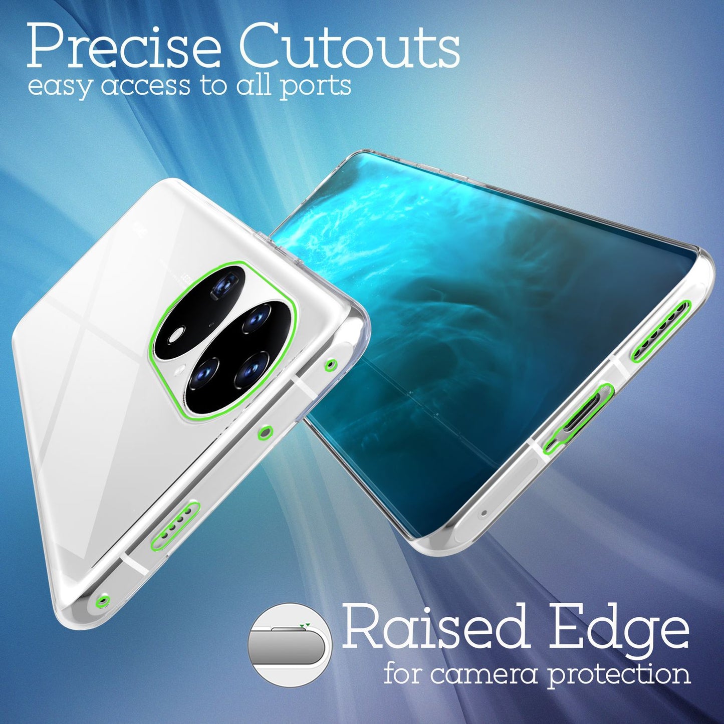NALIA Klare Silikonhülle für Huawei P50 Pro, Transparent Anti-Gelb Durchsichtig Vergilbungsfrei Crystal Clear Case, Dünne Schutzhülle Stoßfeste Silikon Handyhülle Cover Bumper Hülle