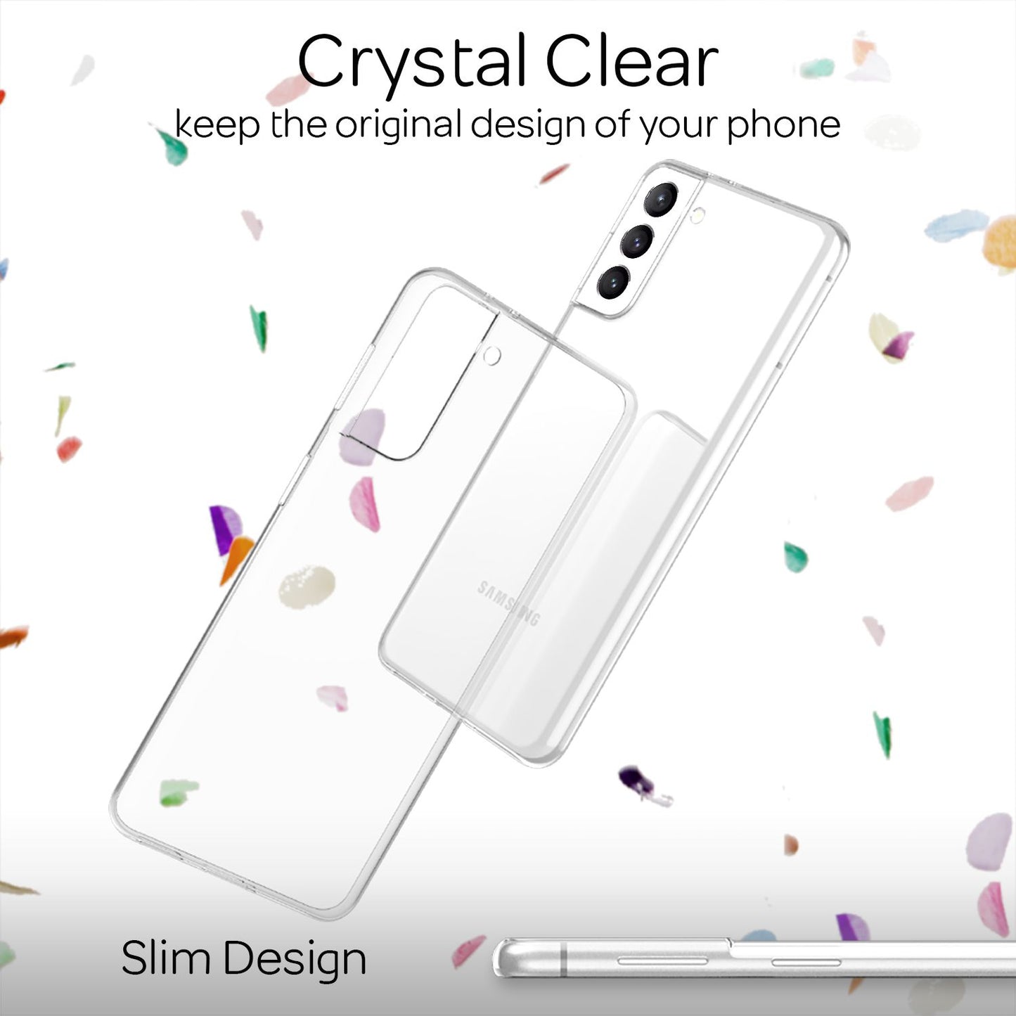 NALIA Klare Silikonhülle für Samsung Galaxy S21 FE, Transparent Anti-Gelb Durchsichtig Vergilbungsfrei Clear Case, Handyhülle Schutzhülle