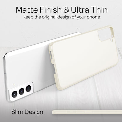 NALIA Ultra-Dünnes Hardcase für Samsung Galaxy S21 FE, Anti-Fingerabdruck Matt Rutschfest Extra-Leicht 0,5mm Schlank