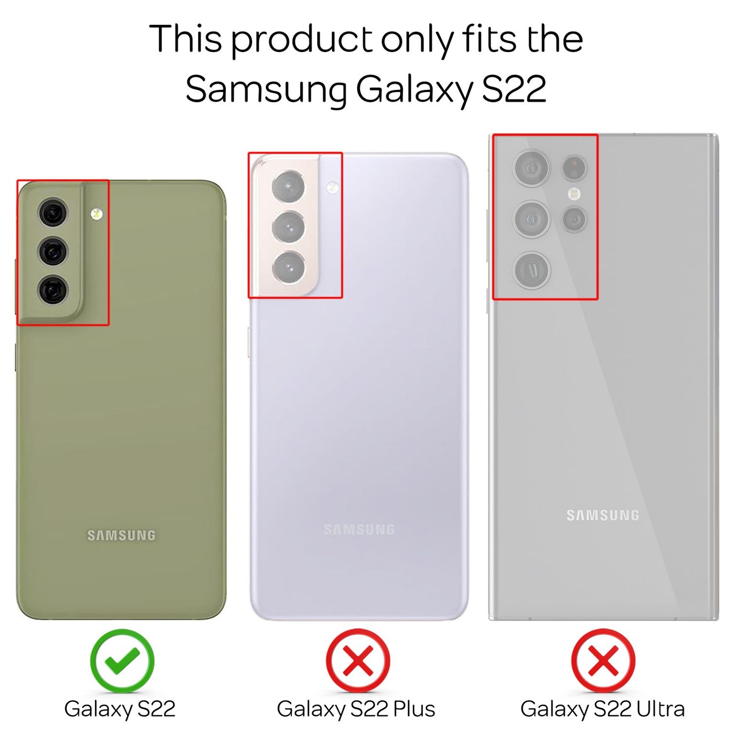 NALIA Klare Glitzerhülle für Samsung Galaxy S22, Durchsichtig Vergilbungsfrei