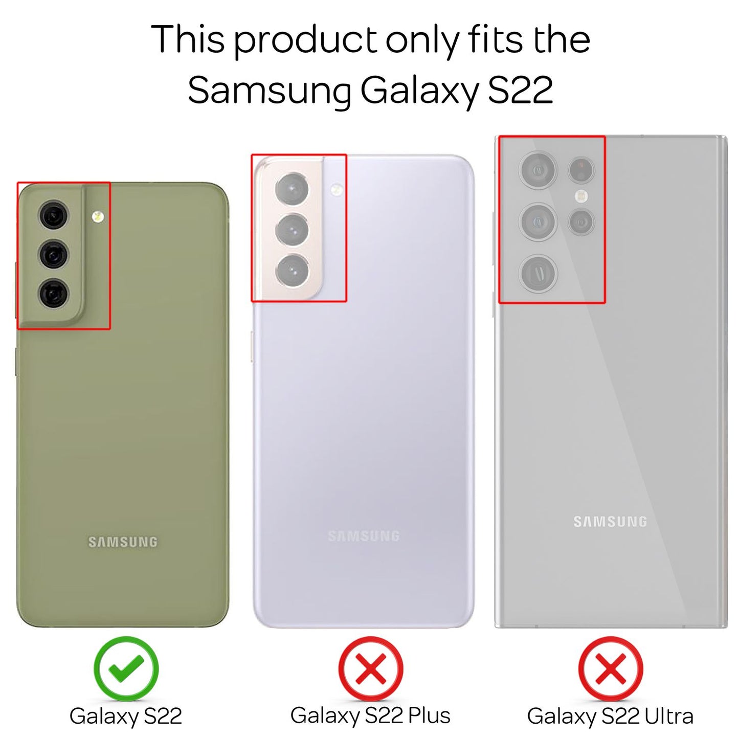 NALIA Klares Hartglas Case für Samsung Galaxy S22, Regenbogen Effekt Transparent Anti-Gelb Kratzfest Tempered Glass & Silikon Bumper, Handyhülle Schutzhülle