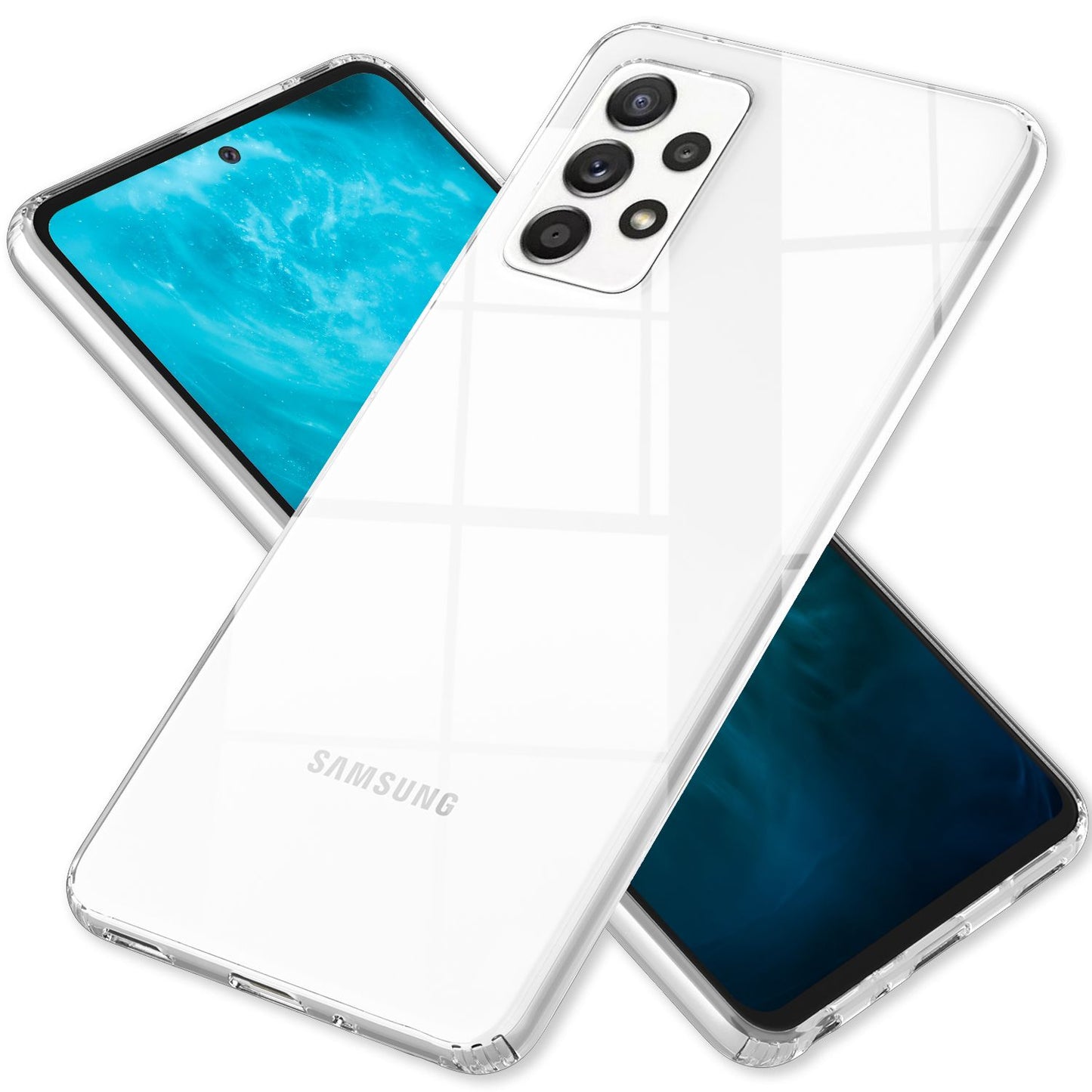 Für Samsung Galaxy A33 - Klare Kratzfeste Handy Hülle Harte Rückseite & Silikon