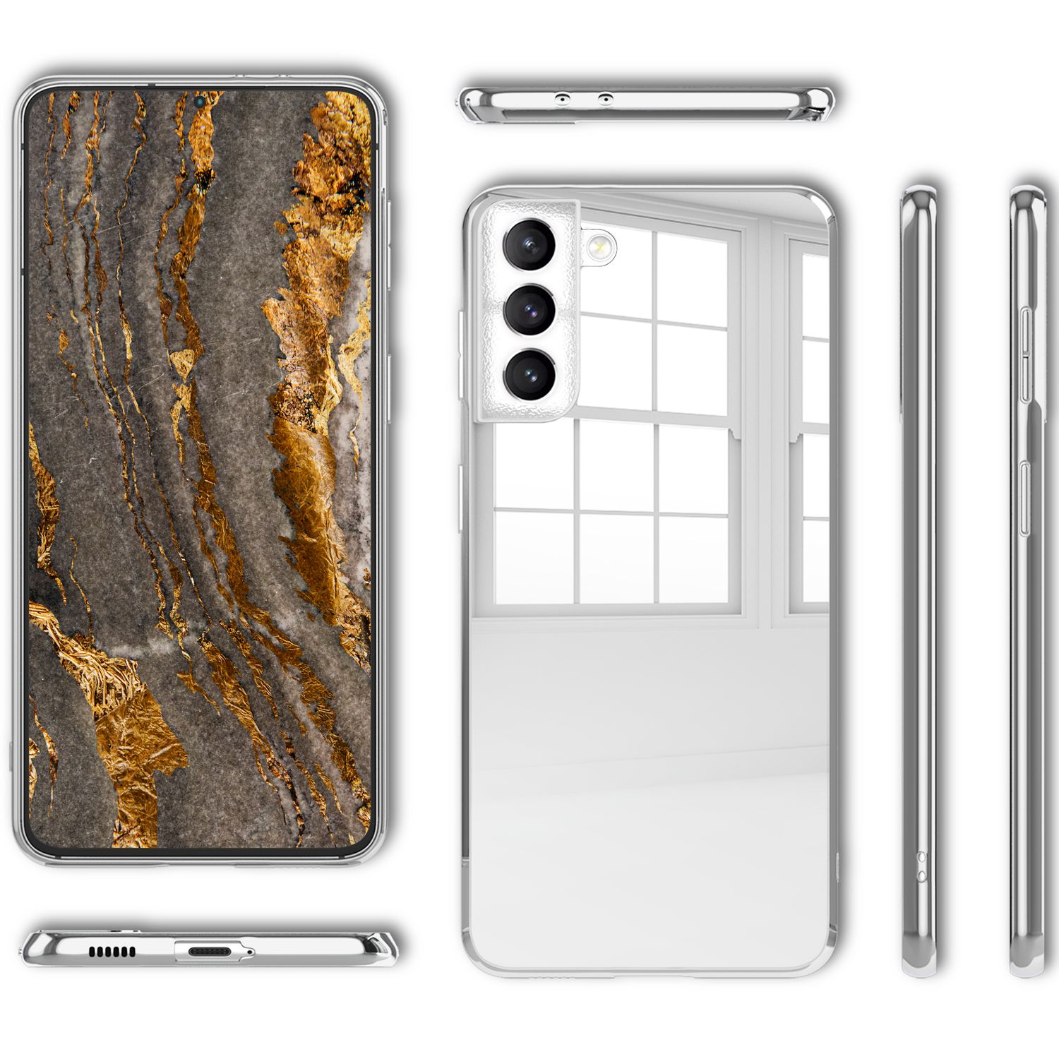 Für Samsung Galaxy S24 Ultra Cover Handy Tasche TPU Case Hart Glas Folie  AUSWAHL 