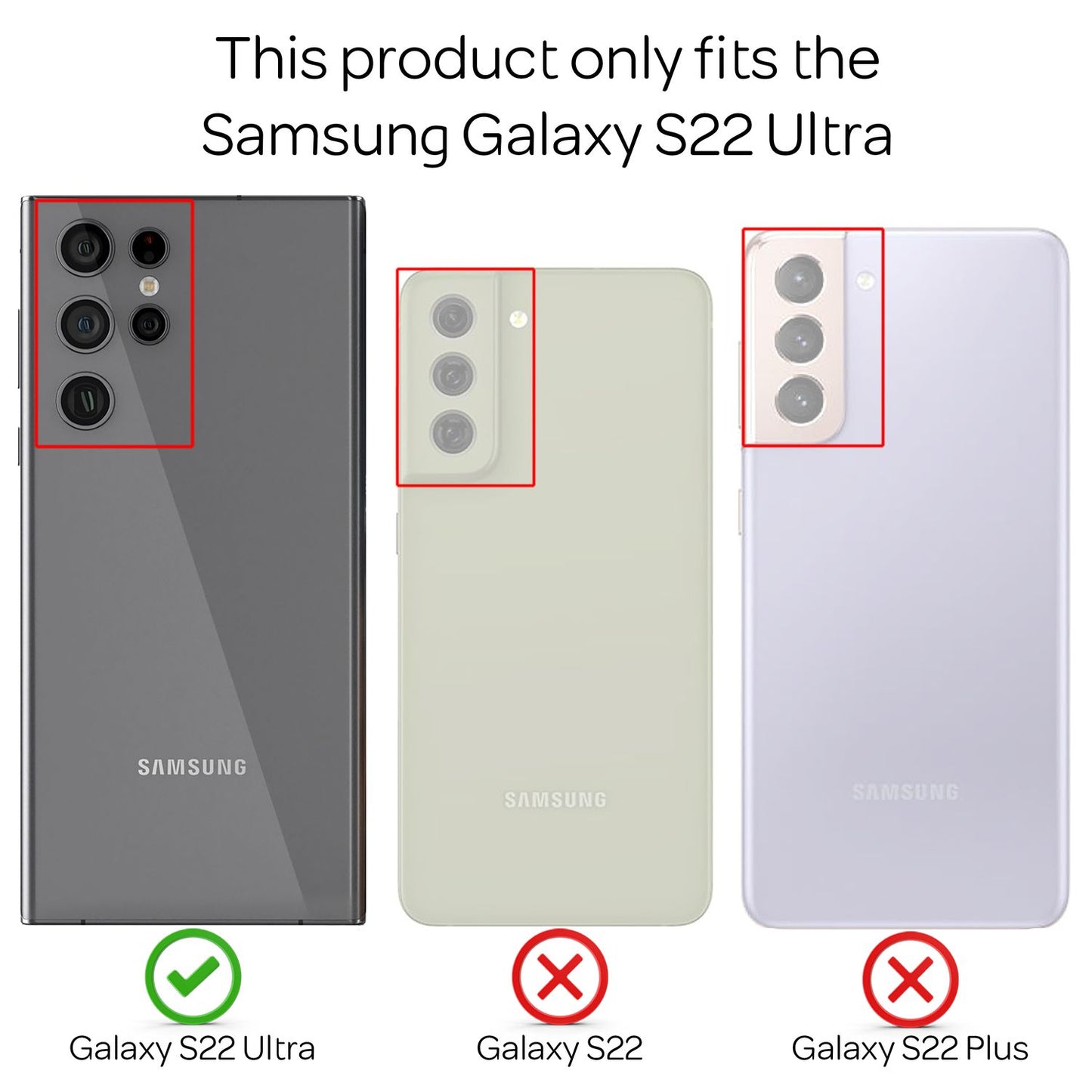 Für Samsung Galaxy S22 Ultra - Hartglas Case Klarer Spiegeleffekt