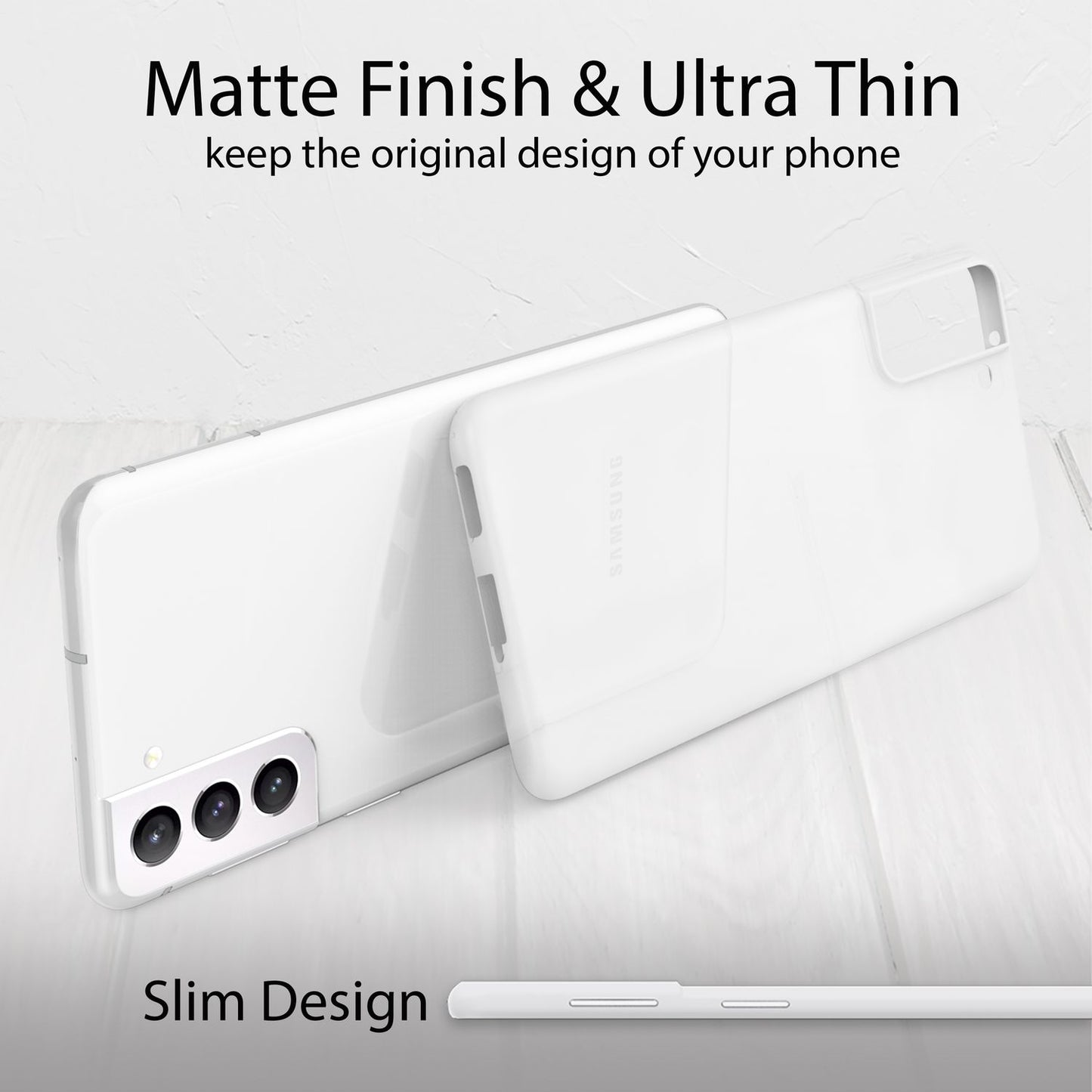 Für Samsung Galaxy S22 - Extra Dünn Hard Case Ultra Slim Handy Hülle Matt Cover