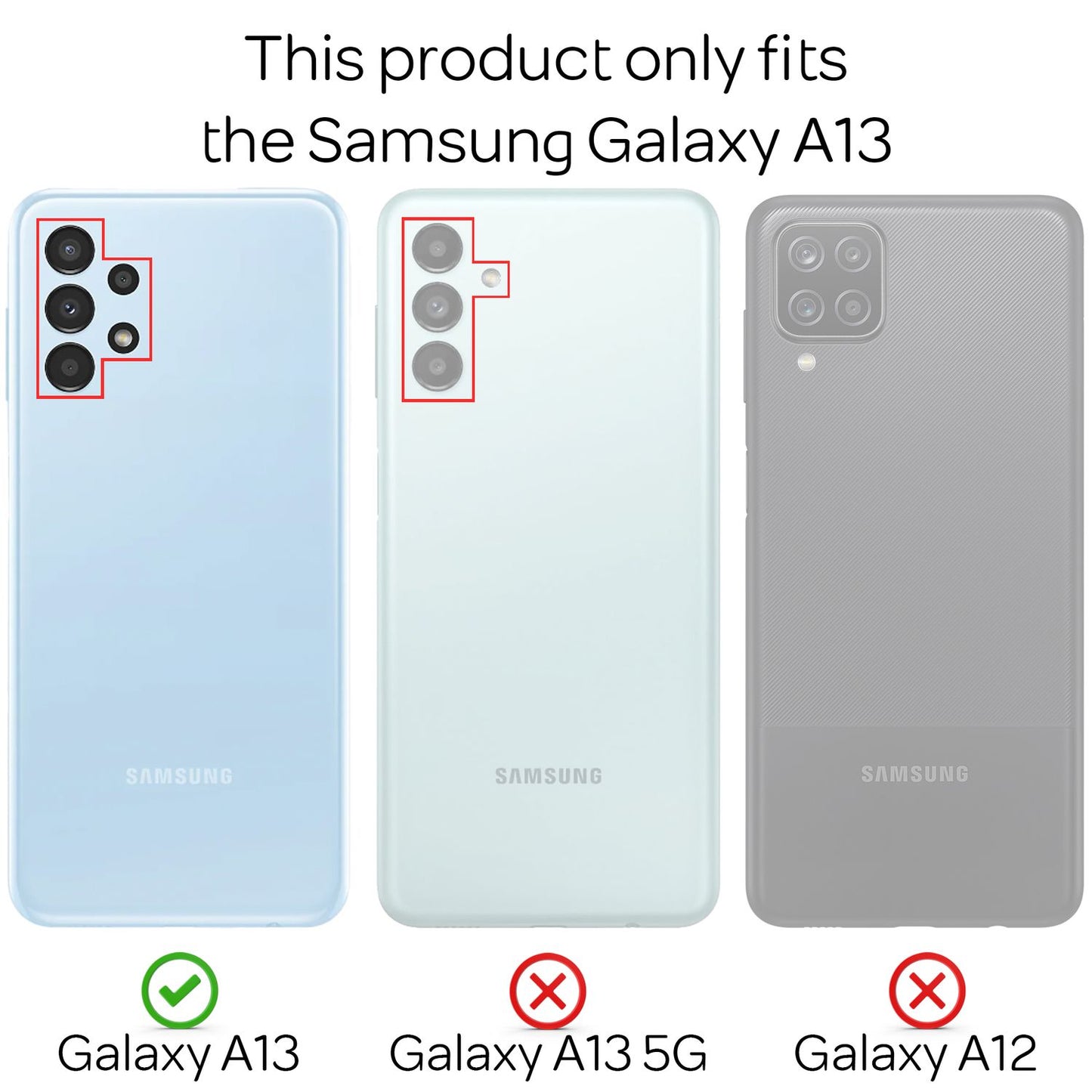 Für Samsung Galaxy A13 - Matt-Schwarze Ringhülle Standfunktion Case