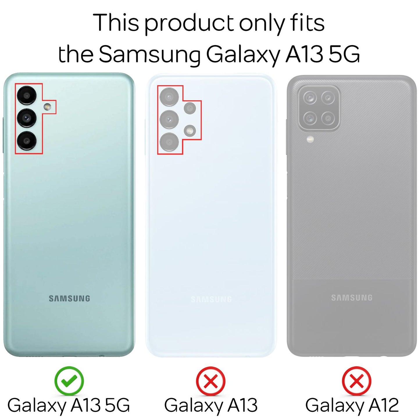 Hülle für Samsung Galaxy A13 5G 360° Schutzhülle Klar Full Cover Display Schutz