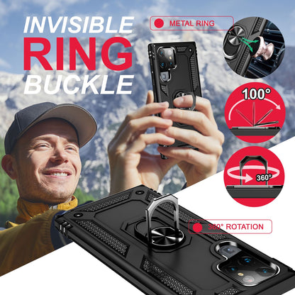 Robuste Ring Hülle für Samsung Galaxy S23 Ultra, Display-/ Kameraschutz